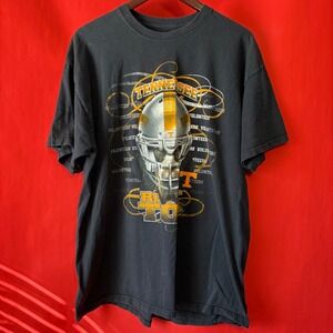 NCAA Tennessee Volunteers T Shirt Mens 2XL‎ Black Rocky Top Football Helmet Tee